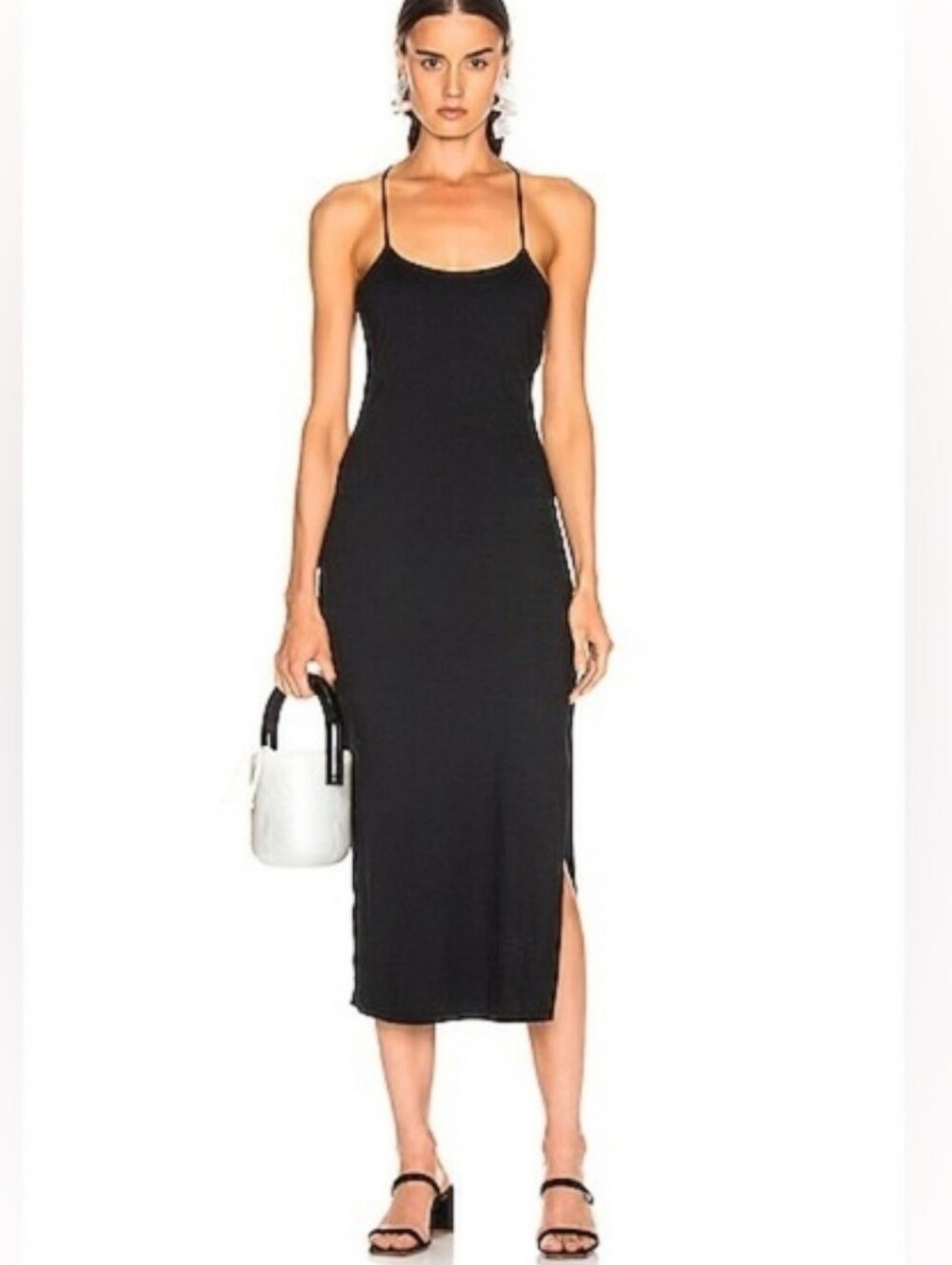 Ag Adriano Goldschmied Tank-style midi dress With Built-in Bra Shelf Panel